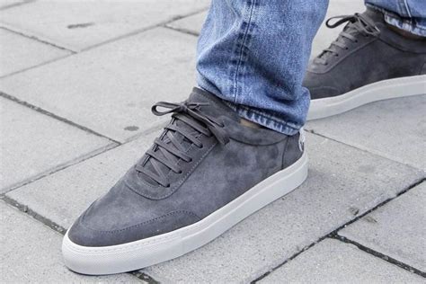 men grey sneakers